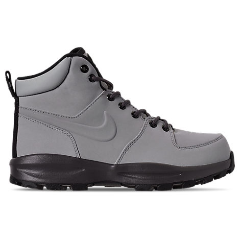 men's nike manoa leather boots grey