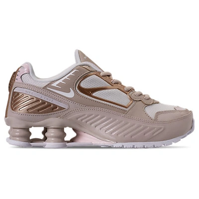 Shop Nike Women's Shox Enigma Casual Shoes In Brown