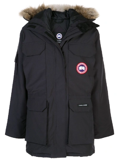 Shop Canada Goose Expedition Parka Coat In Black