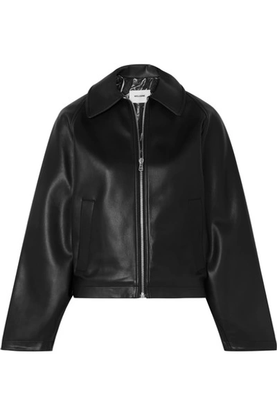 Shop We11 Done Faux Leather Jacket In Black