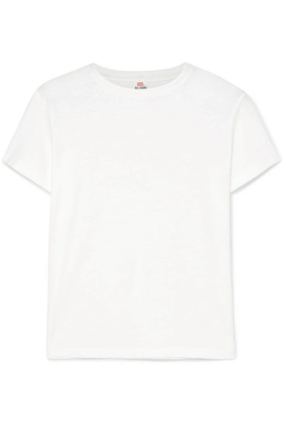 Shop Re/done Classic Cotton-jersey T-shirt In White