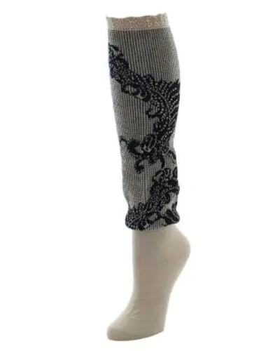 Shop Natori Women's Feathers Lace Knee-high Socks In Oatmeal