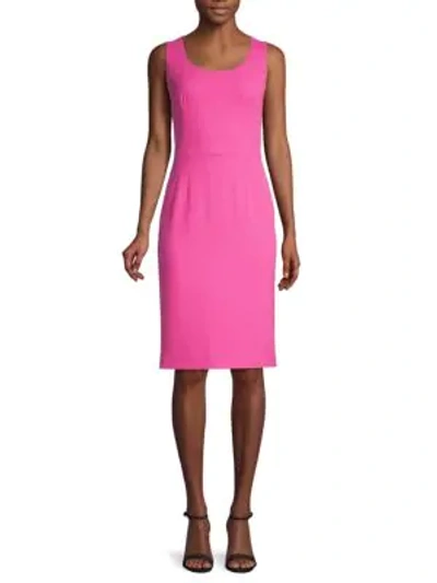 Shop Dolce & Gabbana Sleeveless Sheath Dress In Pink