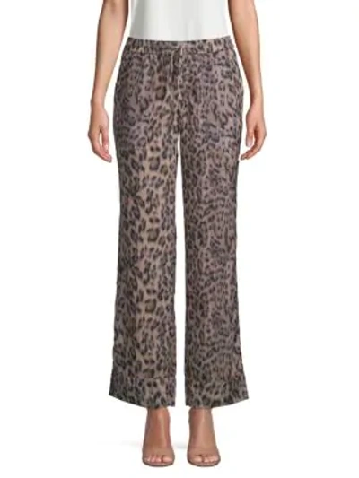 Shop Joie Daltona Leopard Pants In Natural