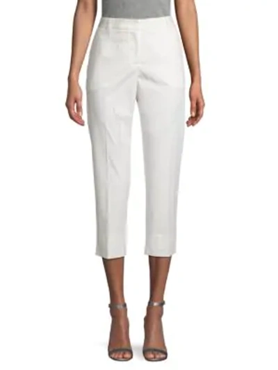 Shop Dolce & Gabbana Stretch Cropped Pants In White