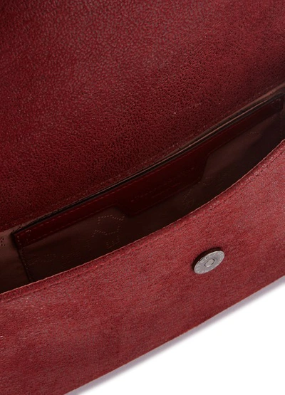 Shop Stella Mccartney Falabella Mini Crossbody Bag In 6261-ruby
