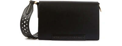Shop Stella Mccartney Flo Shoulder Bag In 1000 Black