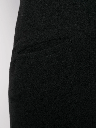 Shop Yohji Yamamoto Knitted Long Skirt In Black