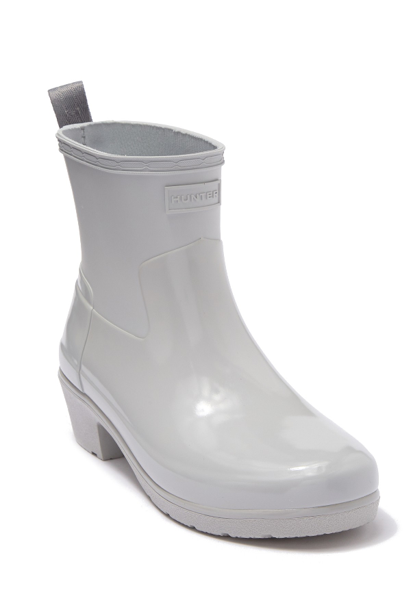 hunter refined low heel ankle biker rain boots
