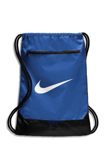 Shop Nike Brasila Game Drawstring Bag In Gamerl/white