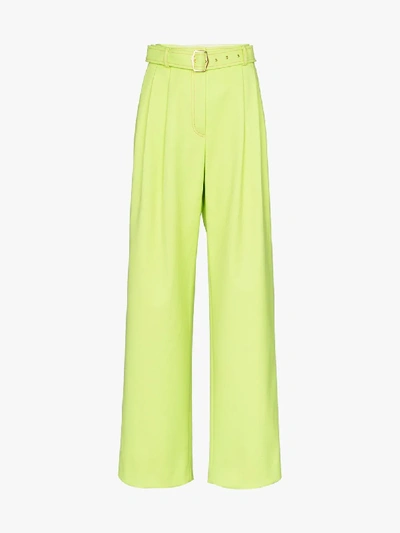 Sies Marjan High-waisted Belted Trousers In Yellow