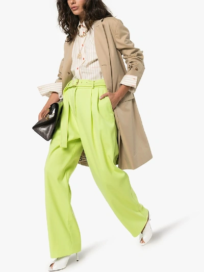 Sies Marjan High-waisted Belted Trousers In Yellow