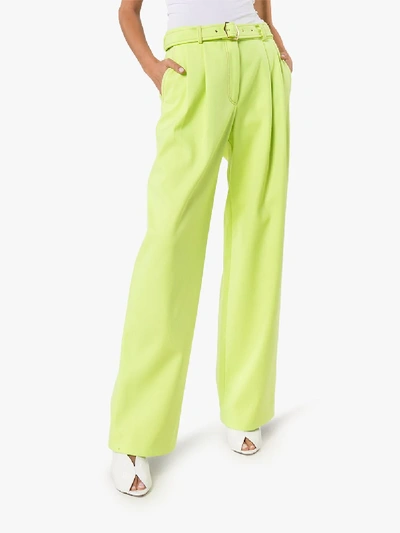 Sies Marjan High-waisted Belted Trousers In Yellow