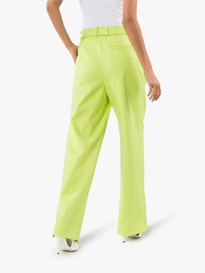 Sies Marjan High-waisted Belted Trousers In Yellow