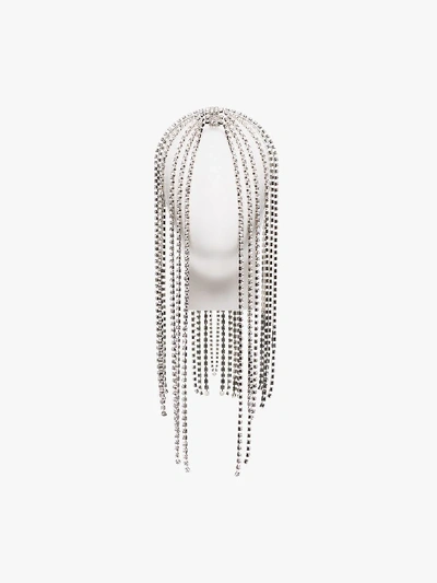 Shop Area Silver Tone Crystal Cupchain Headpiece