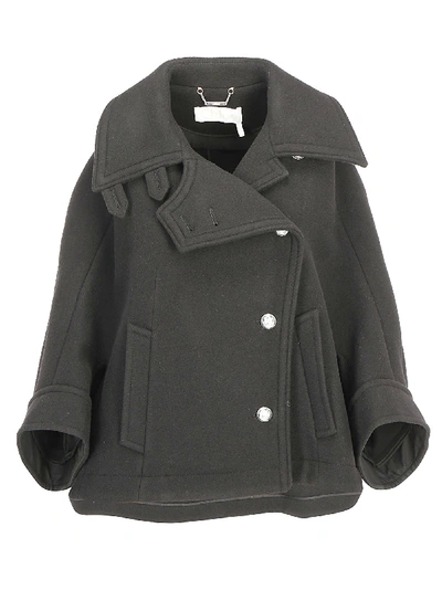 Shop Chloé Coat In Black