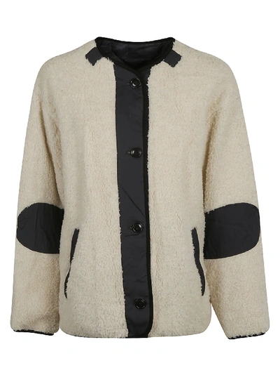 Shop Isabel Marant Demma Jacket In Faded Black/ecru