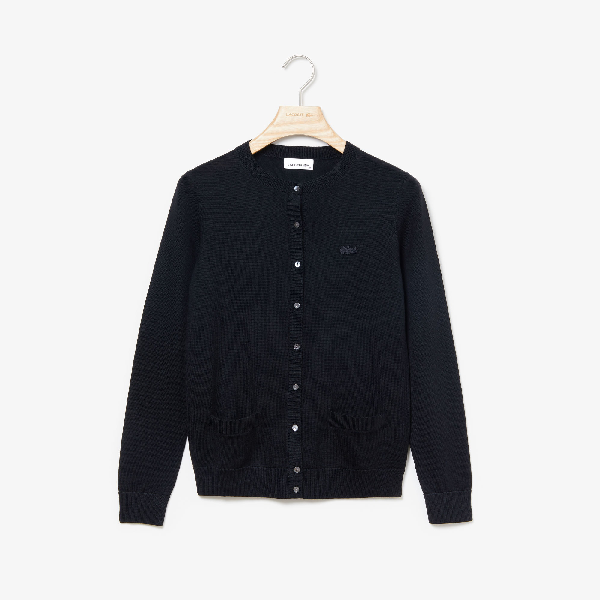 lacoste wool cardigan