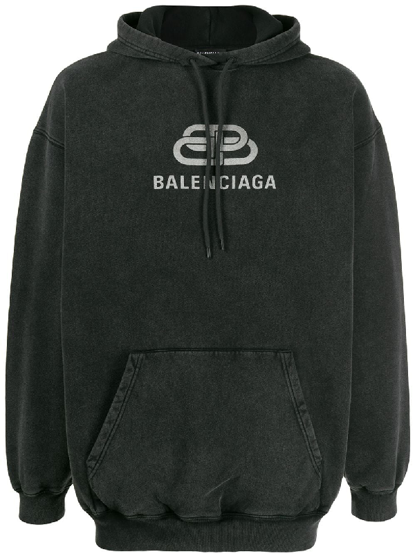 balenciaga oversized logo hoodie