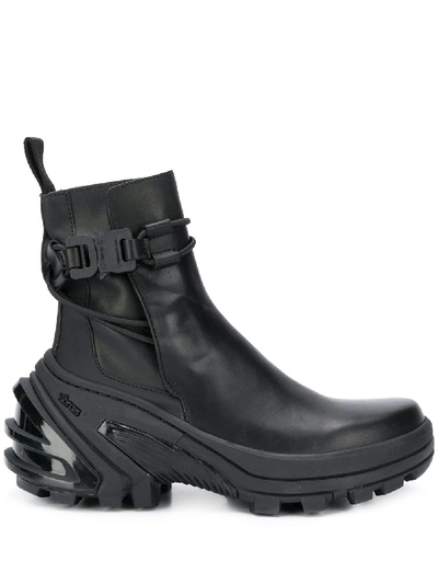 Shop Alyx Chunky Buckled Boots In Black