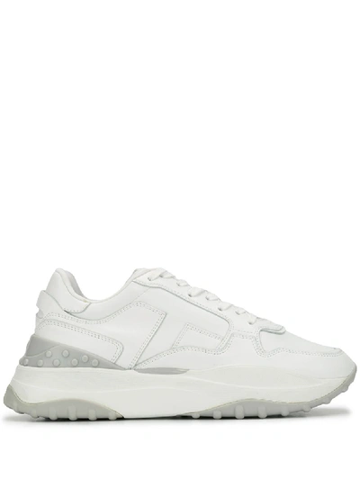 Shop Tod's Chunky Low-top Sneakers In White