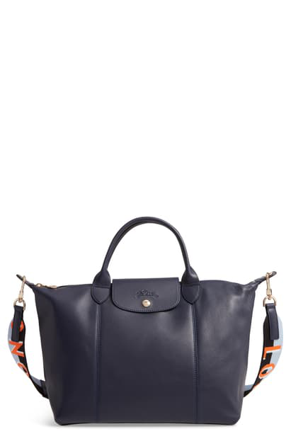 longchamp le pliage cuir webbing