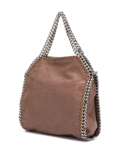 Shop Stella Mccartney Falabella Mini Tote Bag In Grey