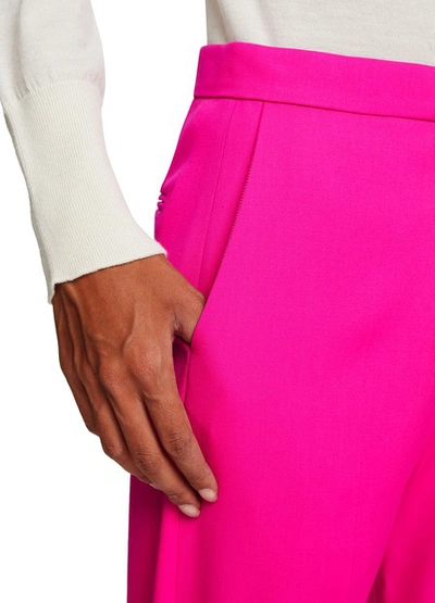 Shop Maison Rabih Kayrouz Straight Trousers In Shocking Pink