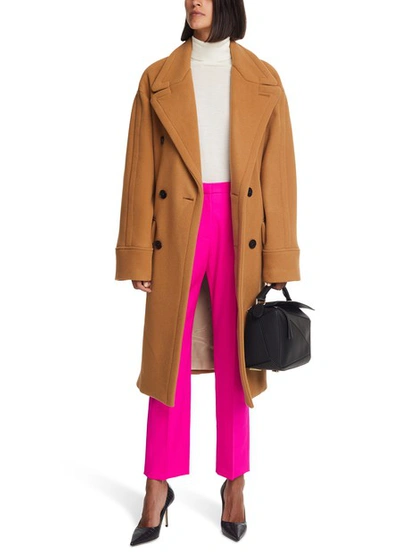 Shop Maison Rabih Kayrouz Straight Trousers In Shocking Pink