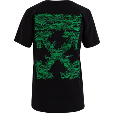 Shop Off-white Off Tree T-shirt In Black/green