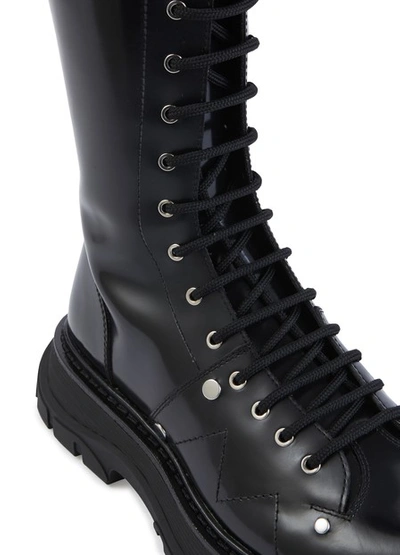 Shop Alexander Mcqueen Lace-up Boots In Black