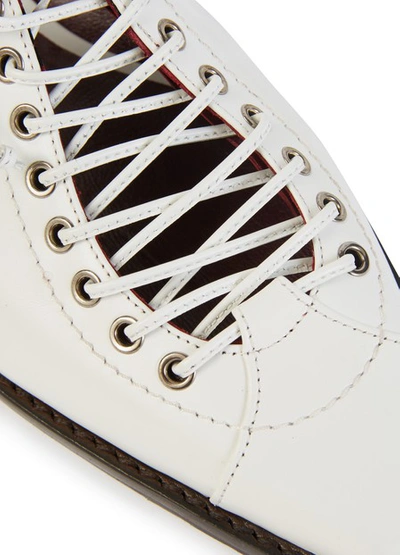 Shop Sies Marjan Terra Lace-up Shoes In White