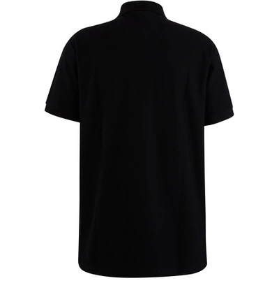 Shop Burberry Warren Cotton Polo Shirt In Black