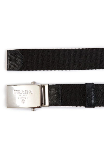 Shop Prada Belt In Black