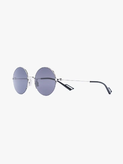 Shop Dior Eyewear Mens Black 1802f Round Sunglasses