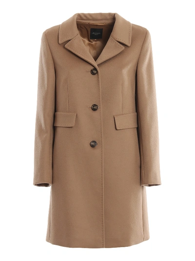 Weekend Max Mara Desy Pure New Wool Coat In Light Brown | ModeSens