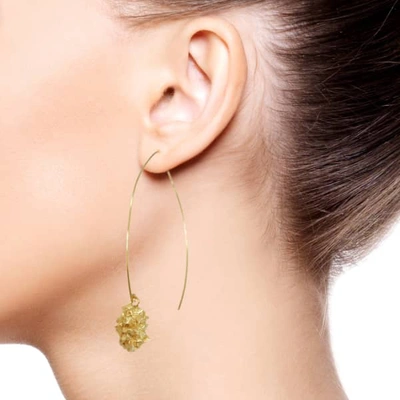 Shop Karolina Bik Jewellery Mordor Long Earrings Gold