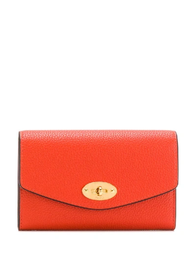 Shop Mulberry Darley Wallet In Orange