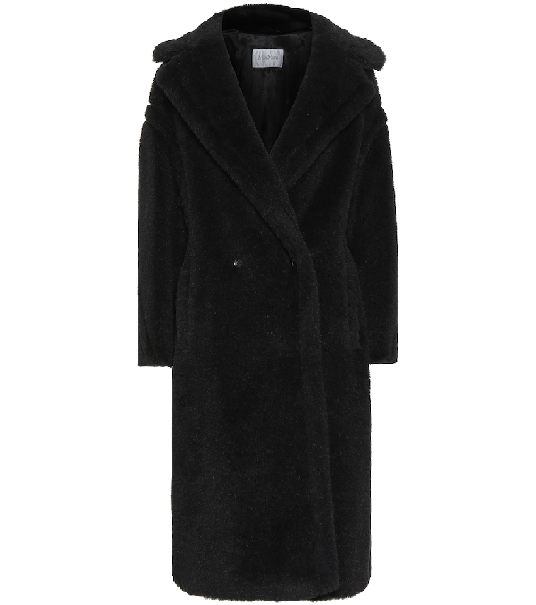 Max Mara Teddy Bear Icon Alpaca-blend Coat In Black | ModeSens