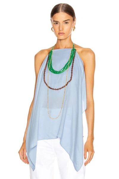 Shop Jacquemus Bijoux Top In Blue