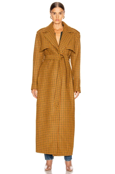 Shop Khaite Blythe Trench Coat In Gingham