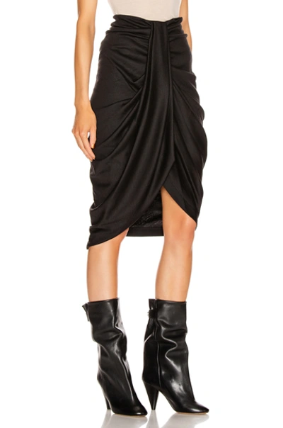 Shop Isabel Marant Datisca Skirt In Black