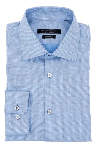 Shop John Varvatos Regular Fit Dress Shirt In Royal Blue