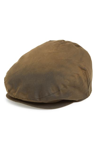 barbour wax flat cap olive