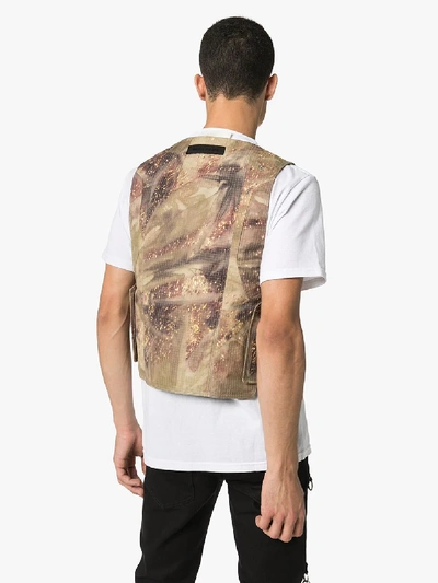 Shop Alyx 1017  9sm Camouflage Print Vest In Brown