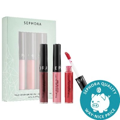 Shop Sephora Collection Mini Cream Lip Stain Set 3 X 0.08 oz/ 2.5 ml