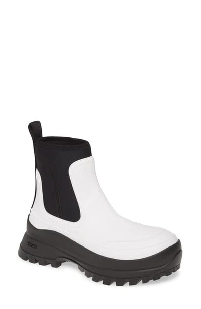 Shop Stella Mccartney Utility Bootie In Black/ White