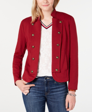 tommy hilfiger military band jacket