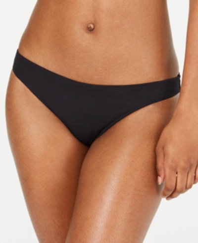 Shop Roxy Junior's Beach Classics Moderate Bikini Bottoms Women's Swimsuit In True Black