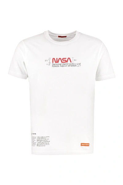 Shop Heron Preston Printed Cotton T-shirt In White